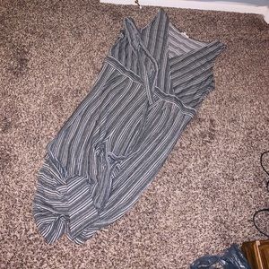 Black and White Capri romper